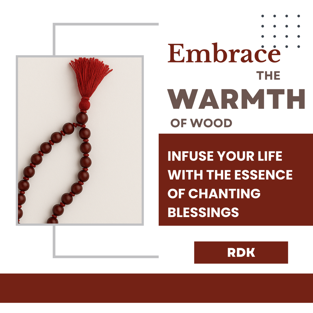 RDK Red Sandalwood 54+1 Knotted Japa Mala