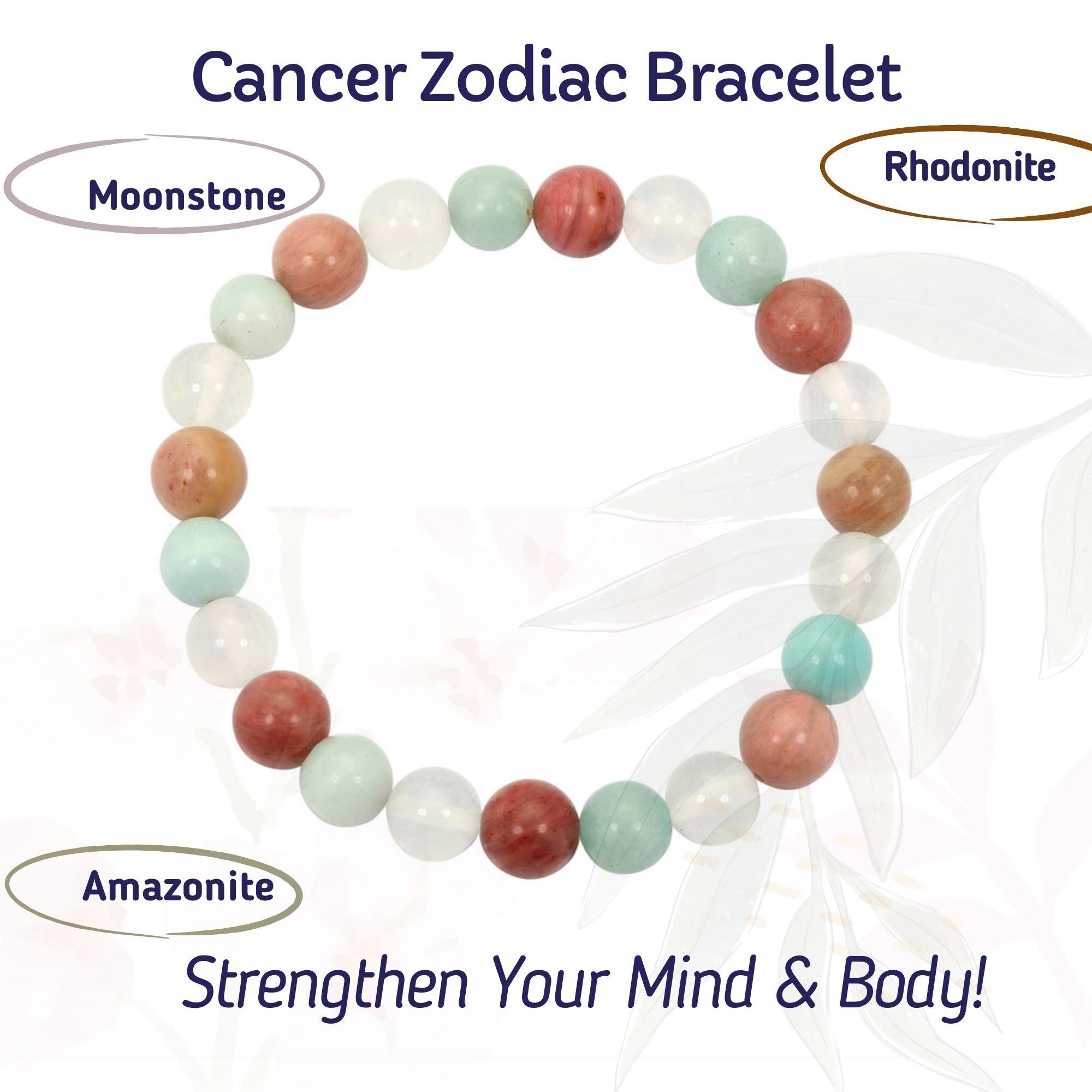 RDK Natural Zodiac Gemstone Bracelet – 12 Rashi Healing Bracelet for Luck, Protection & Energy Balance