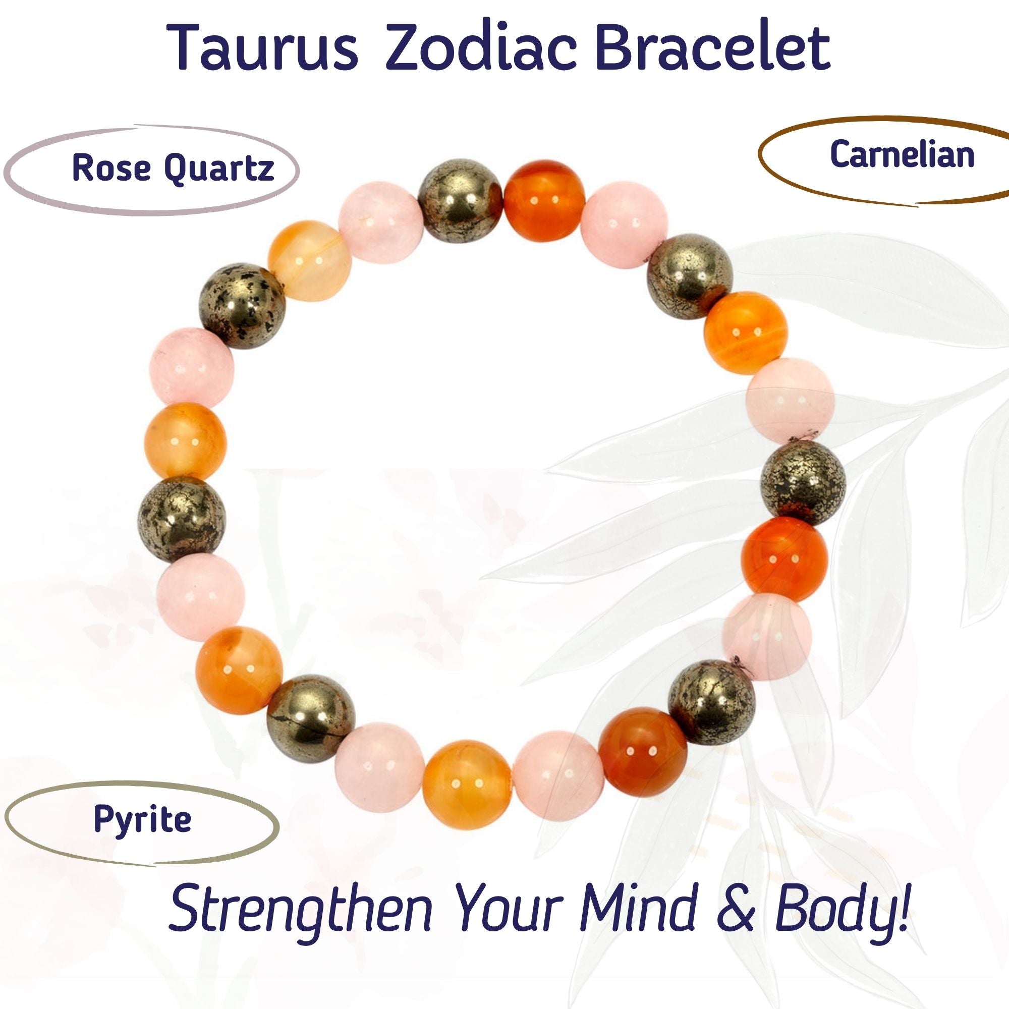 RDK Natural Zodiac Gemstone Bracelet – 12 Rashi Healing Bracelet for Luck, Protection & Energy Balance