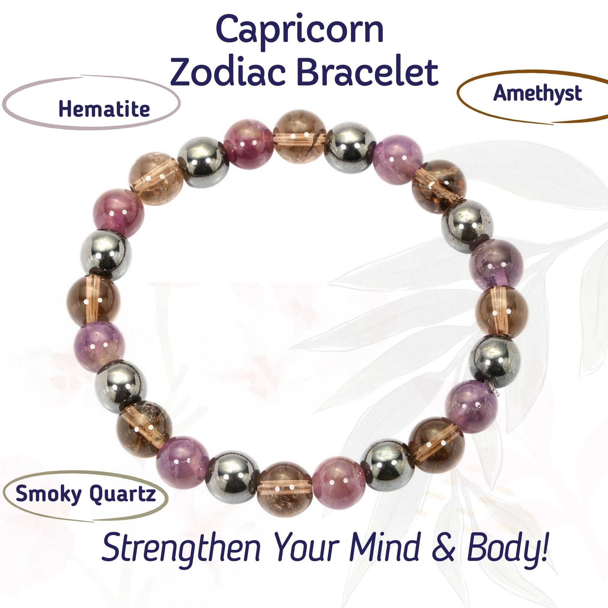 RDK Natural Zodiac Gemstone Bracelet – 12 Rashi Healing Bracelet for Luck, Protection & Energy Balance