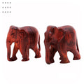RDK Red Sandalwood 1 Inch Elephant Pair