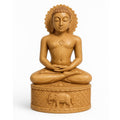 RDK Natural Sandalwood 3 Inch Mahaveer Swami Idol
