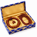 RDK Original Lal Chandan Mala & Bracelet Combo for Puja, Meditation & Gifting
