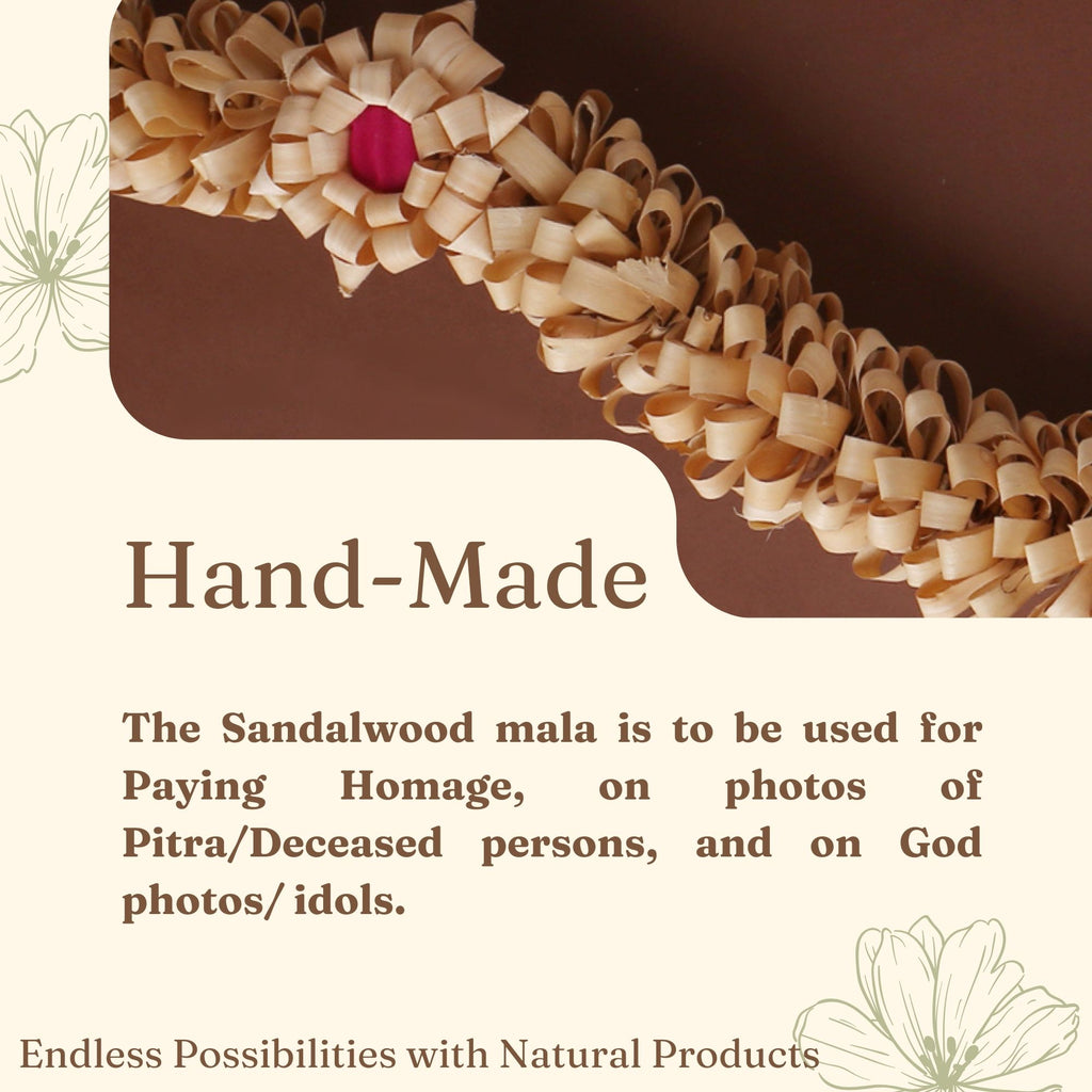 RDK Sandalwood Wooden Photo Frame Haar Mala