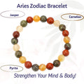 RDK Natural Zodiac Gemstone Bracelet – 12 Rashi Healing Bracelet for Luck, Protection & Energy Balance